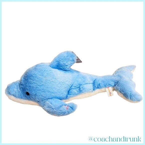Large Plushie LED MULTI Lights Musical Dolphin Stuffy Soft Soothing Fun NWT - Picture 7 of 9